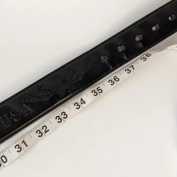 Vintage USA Eagle Leather Belt / Large - Picture 5 of 5